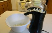 Herstellung von Popcorn mit einem Heißluft-Popper