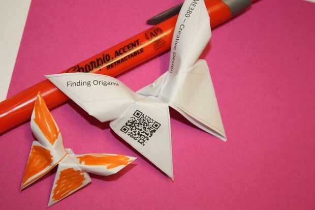 Qrigami Qr Code Origami Flyer Genstr Com